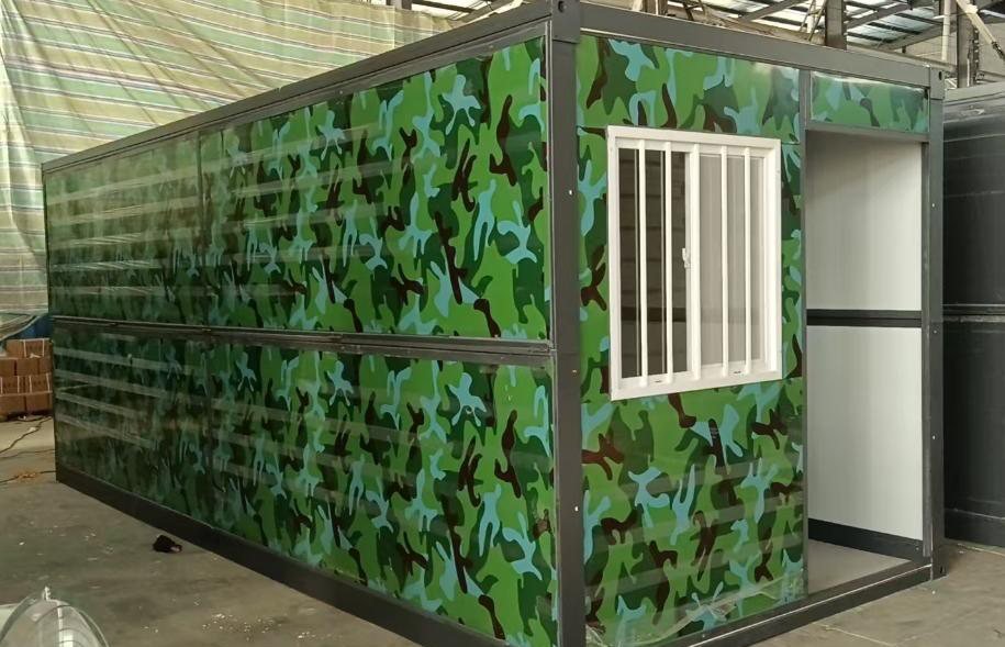 Foldable house, side view